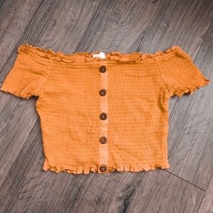 Yellow Pacsun Crop Top